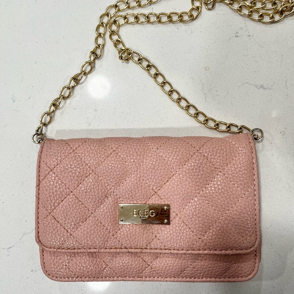 Pink BCBG Shoulder Chain Bag
